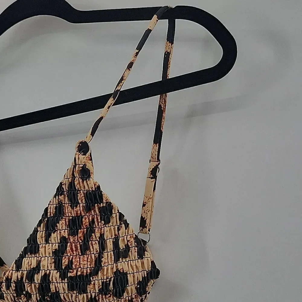 3For$20 Zaful bikini top  leopard print size S